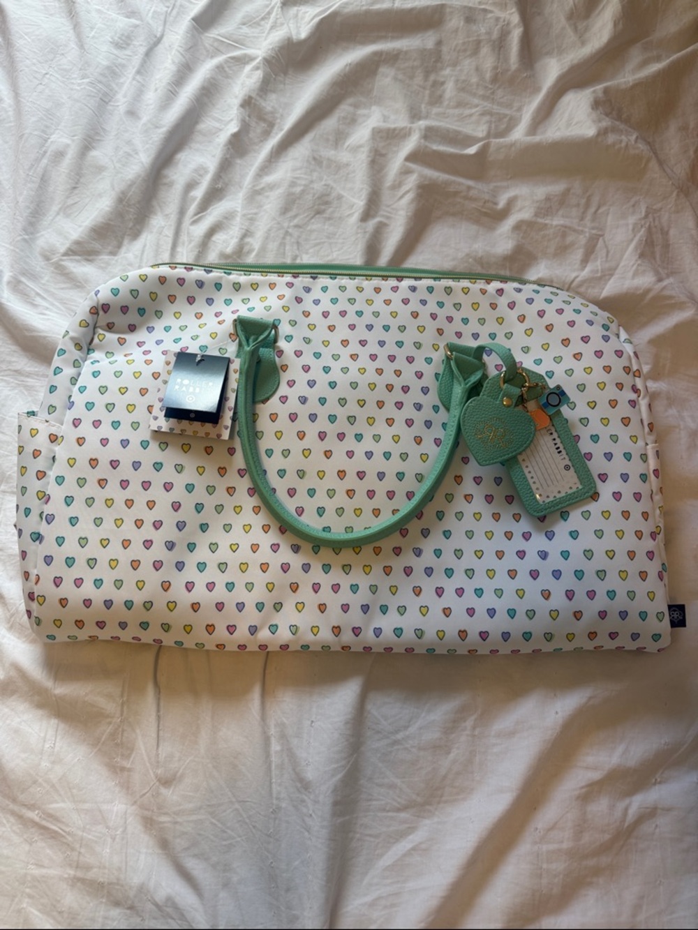 Roller Rabbit x Target Heart Print Duffle Bag NWT